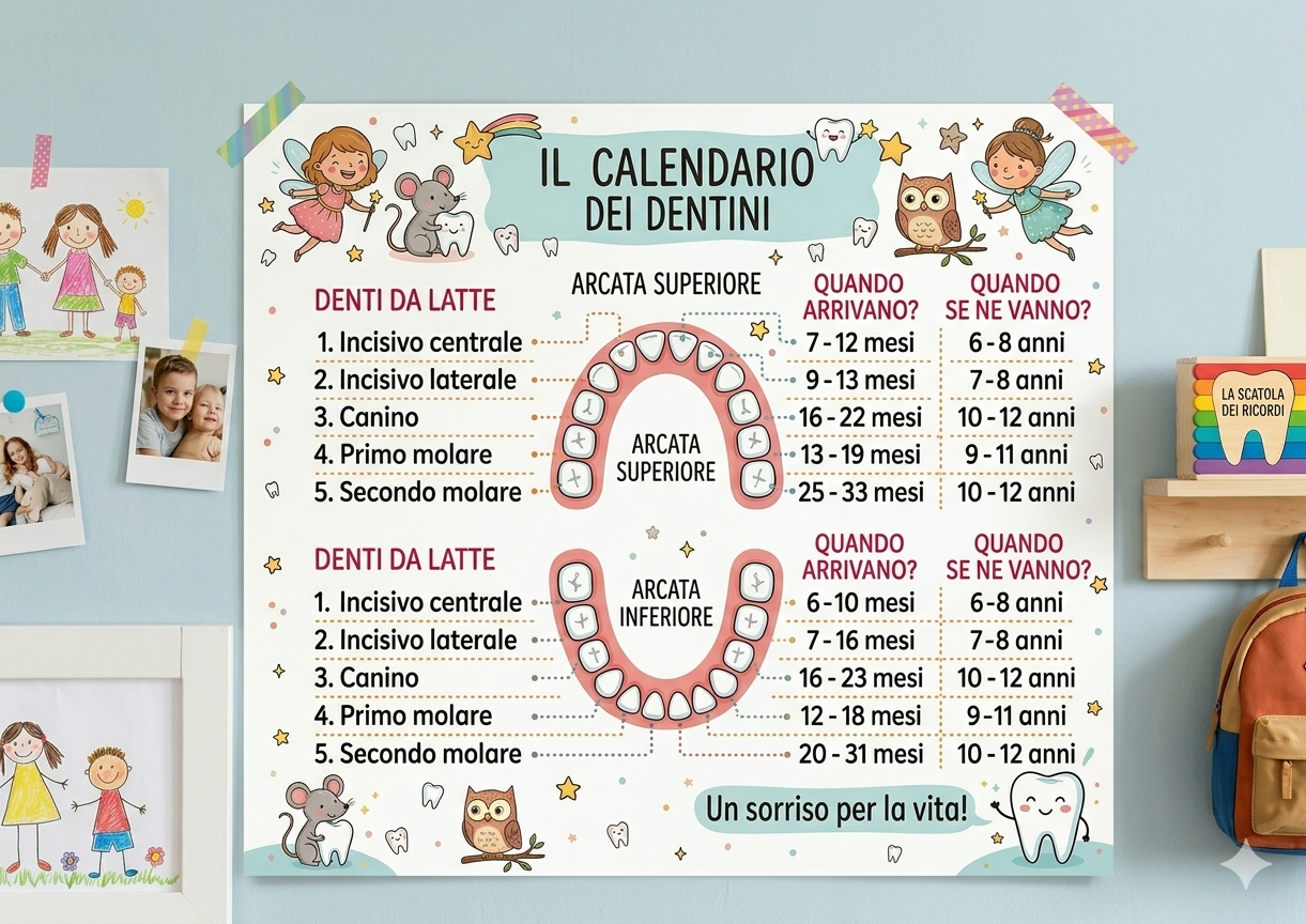 calendario permuta denti da latte